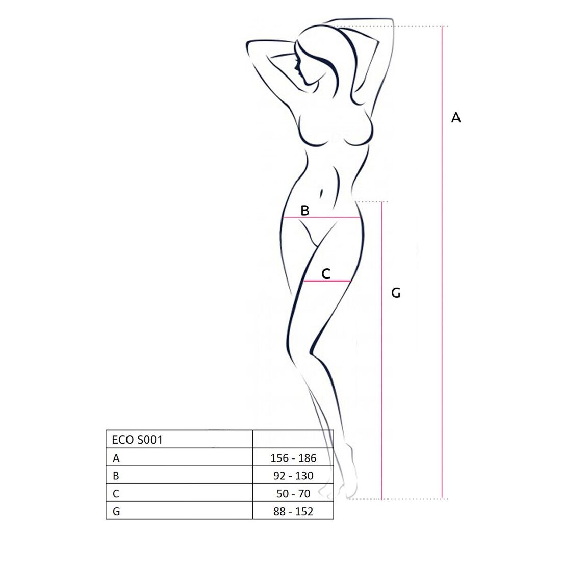 Thumb image for product index 7: Еротичні колготки-бодістокінг Passion ECO S001