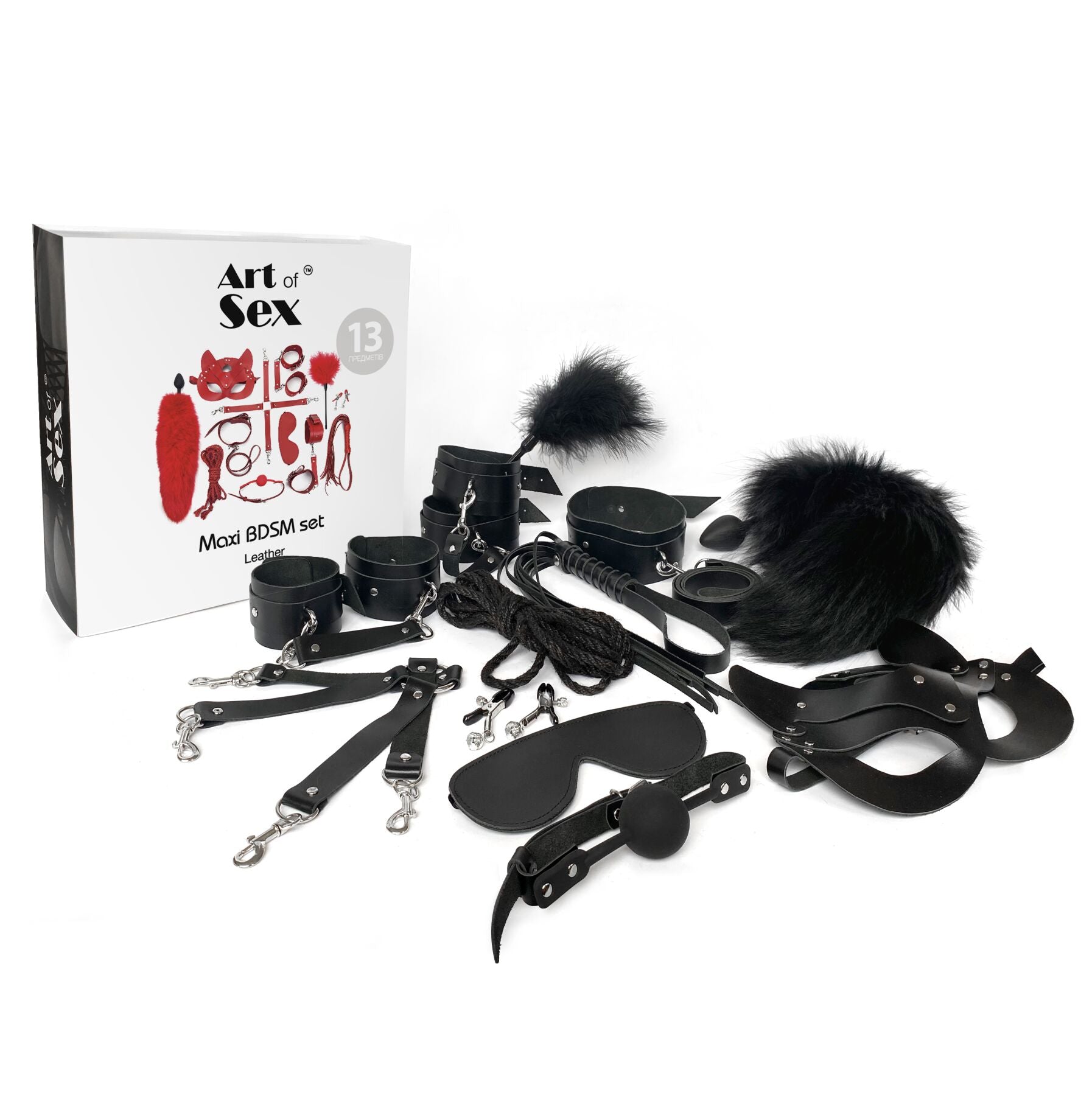 Thumb image for product index 3: Набор BDSM Art of Sex – Maxi BDSM Set Leather, 13 предметов