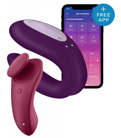 Main image for product index 2: Набір Satisfyer Partner Box 1 (вібратор для пар Double Joy + вібратор у трусики Sexy Secret) (м'ята упаковка!!!)