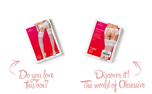 Thumb image for product index 8: Панчохи під пояс із широким мереживом Obsessive 810-STO-2 stockings