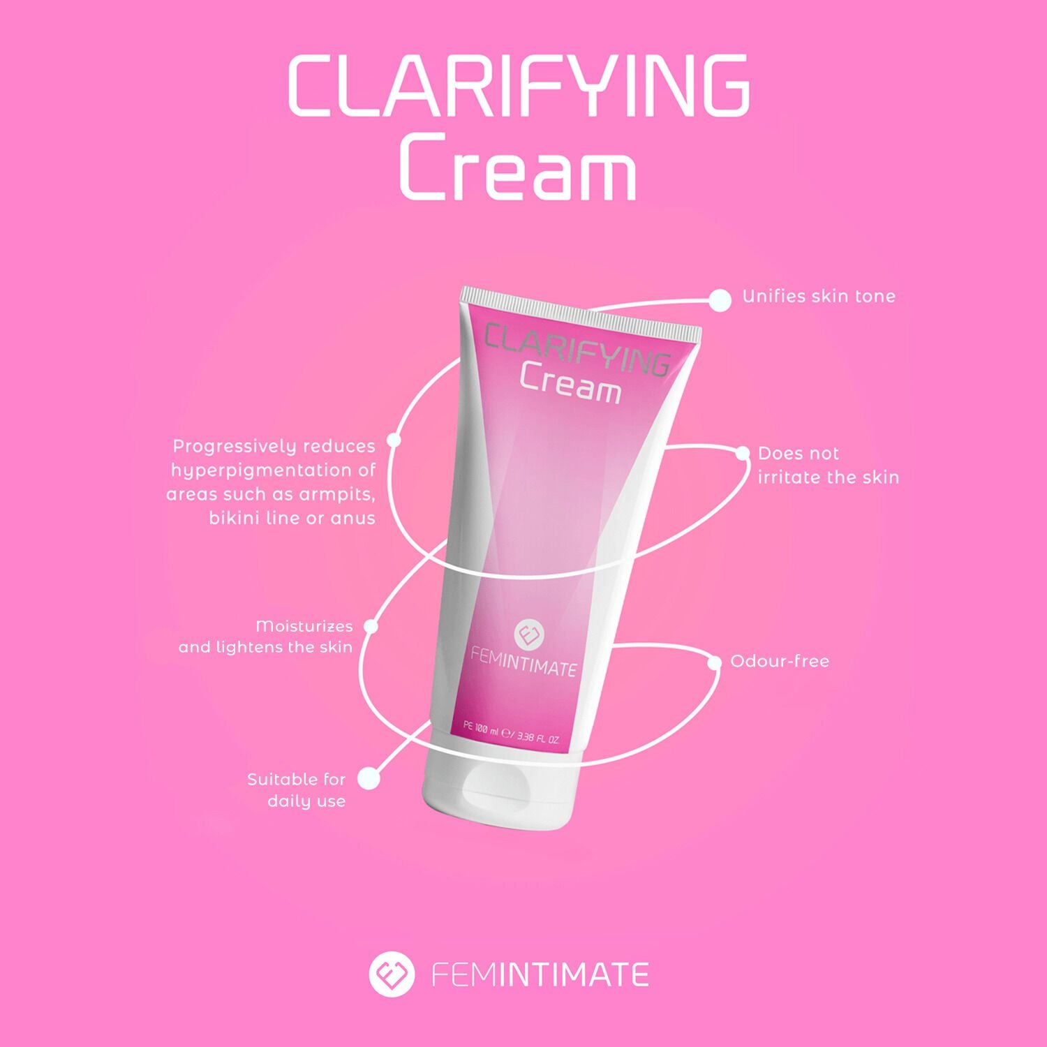 Thumb image for product index 2: Вибілювальний крем Femintimate Clarifying Cream