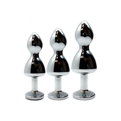 Main image for product index 20: Металева анальна пробка Wooomy Lollypop Double Ball Metal Plug