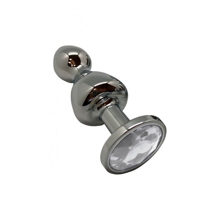 Thumb image for product index 17: Металева анальна пробка Wooomy Lollypop Double Ball Metal Plug