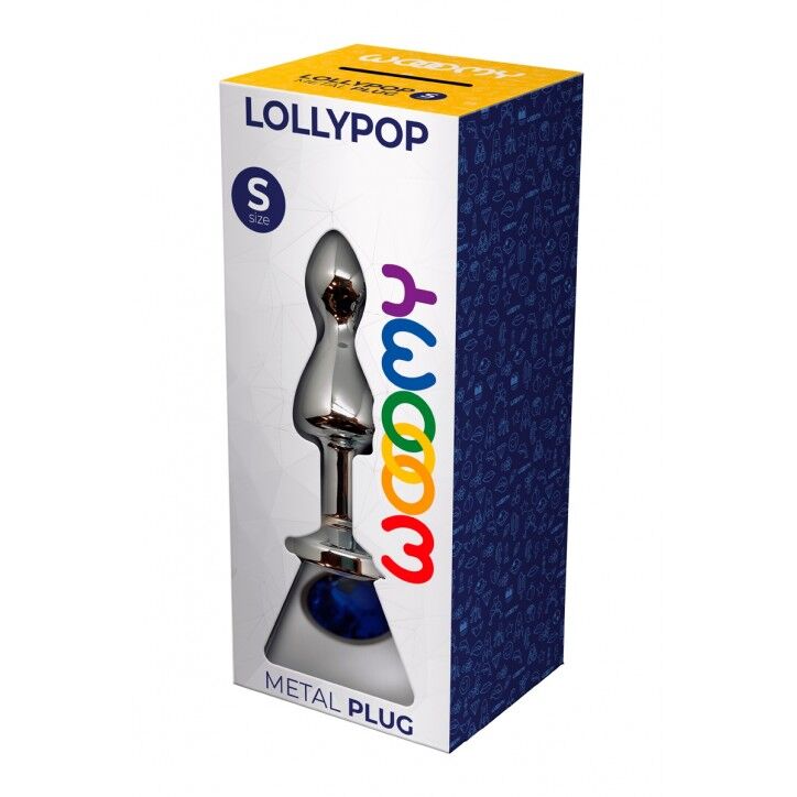 Thumb image for product index 3: Металева анальна пробка Wooomy Lollypop Double Ball Metal Plug