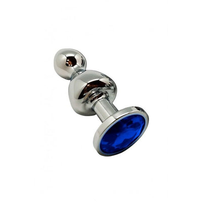 Main image for product index 1: Металева анальна пробка Wooomy Lollypop Double Ball Metal Plug