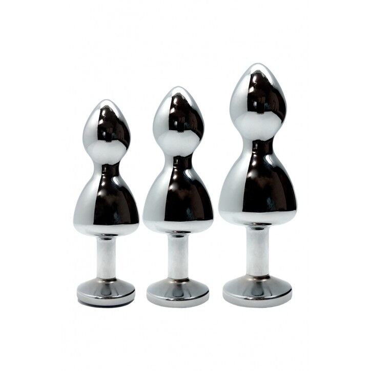 Thumb image for product index 8: Металева анальна пробка Wooomy Lollypop Double Ball Metal Plug