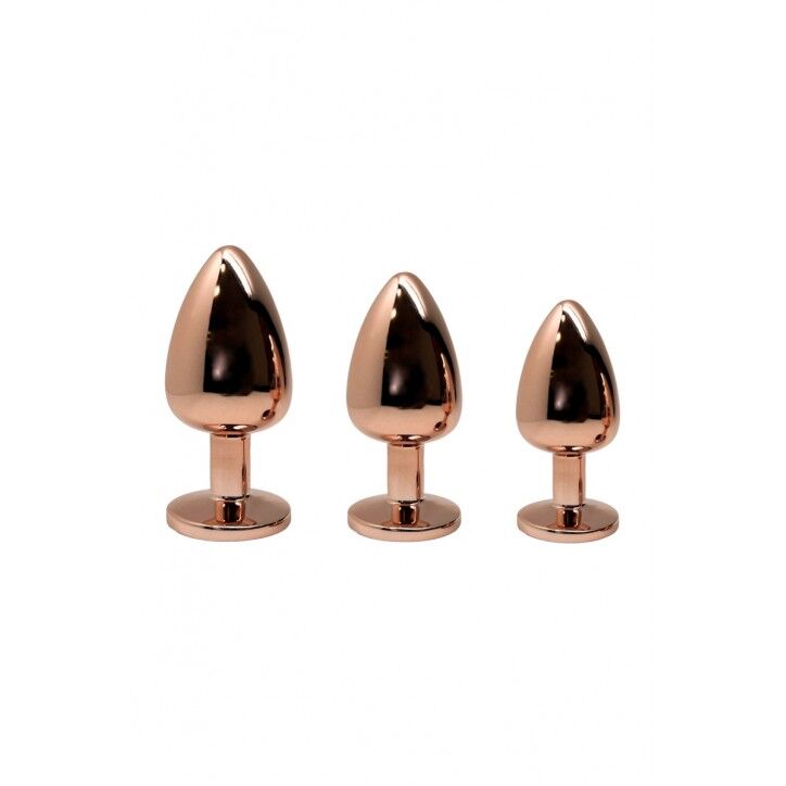 Thumb image for product index 3: Металева анальна пробка Wooomy Tralalo Rose Gold Metal Plug