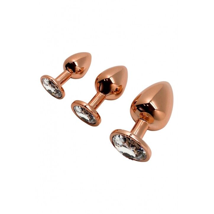 Thumb image for product index 4: Металева анальна пробка Wooomy Tralalo Rose Gold Metal Plug