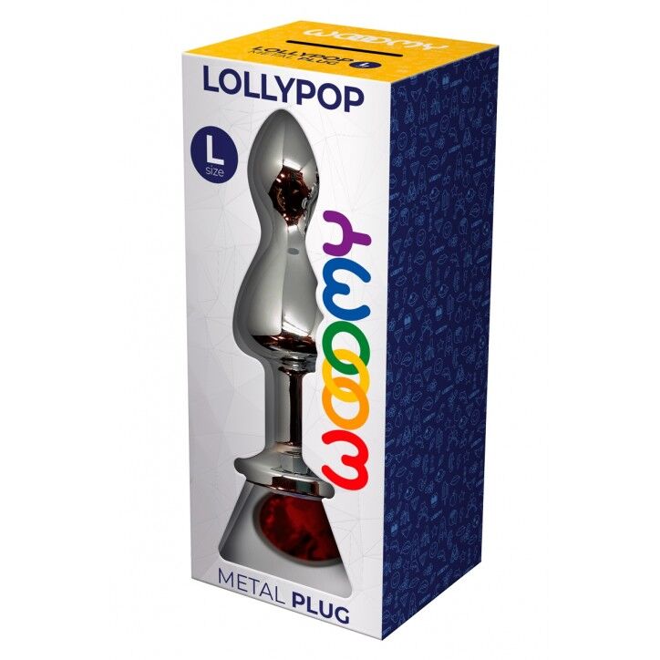 Thumb image for product index 31: Металева анальна пробка Wooomy Lollypop Double Ball Metal Plug