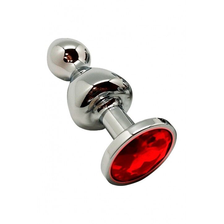 Thumb image for product index 29: Металева анальна пробка Wooomy Lollypop Double Ball Metal Plug