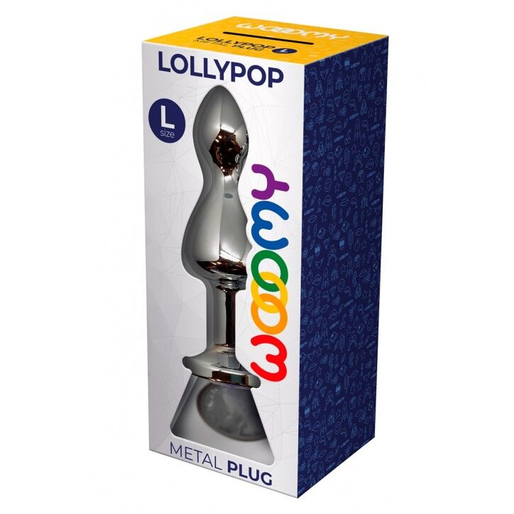 Thumb image for product index 35: Металева анальна пробка Wooomy Lollypop Double Ball Metal Plug