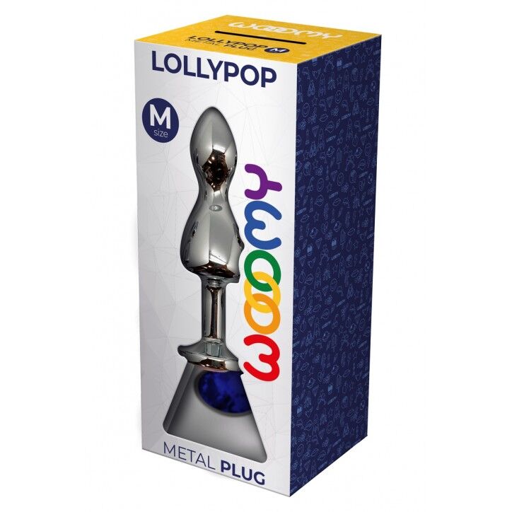 Thumb image for product index 23: Металева анальна пробка Wooomy Lollypop Double Ball Metal Plug