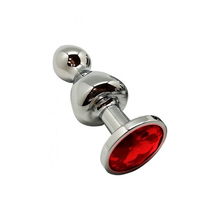 Thumb image for product index 13: Металева анальна пробка Wooomy Lollypop Double Ball Metal Plug