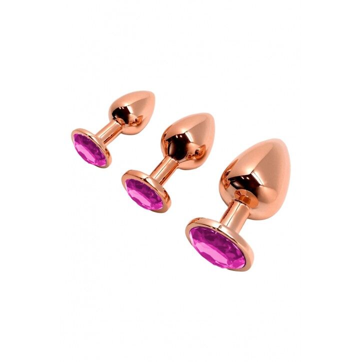 Thumb image for product index 20: Металева анальна пробка Wooomy Tralalo Rose Gold Metal Plug