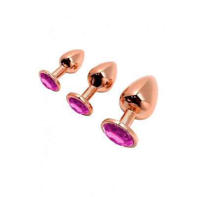 Main image for product index 20: Металева анальна пробка Wooomy Tralalo Rose Gold Metal Plug