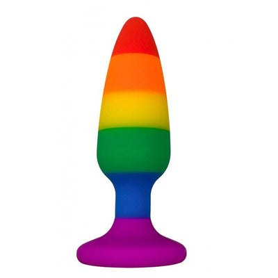 Main image for product index 11: Силиконовая анальная пробка Wooomy Hiperloo Silicone Rainbow Plug