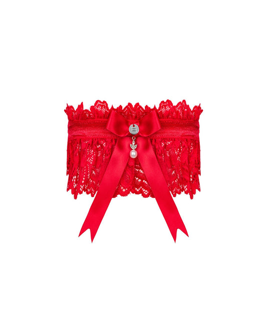 Ажурна підв’язка Obsessive Amor Blanco garter_