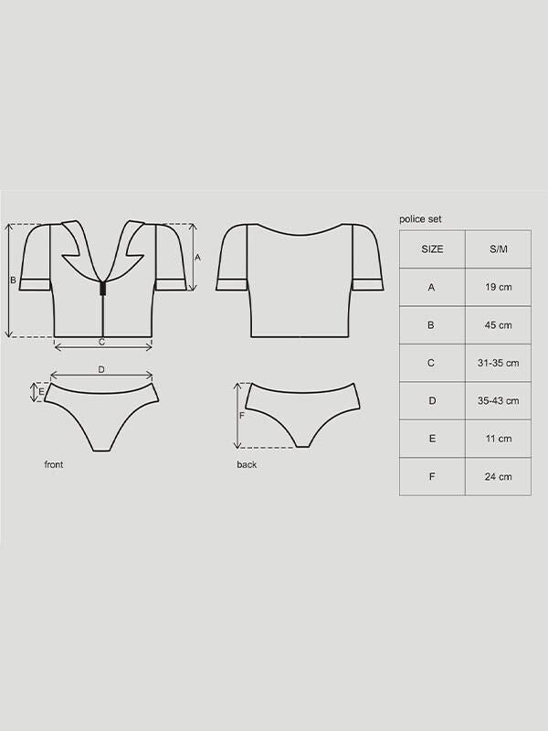 Thumb image for product index 4: Еротичний костюм поліцейського Obsessive Police set