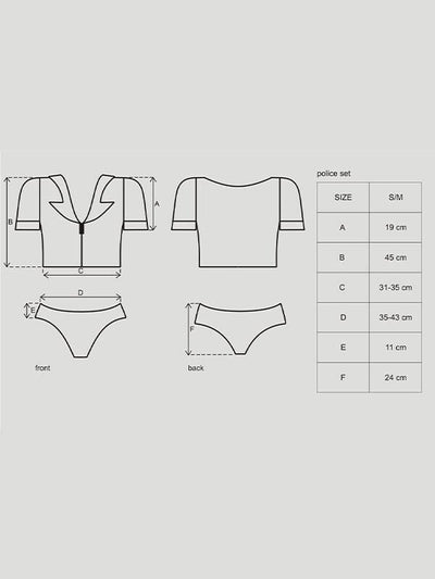 Main image for product index 4: Еротичний костюм поліцейського Obsessive Police set