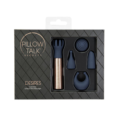 Main image for product index 1: Вибромассажер Pillow Talk Secrets Desires 6-Piece Mini Massager Set