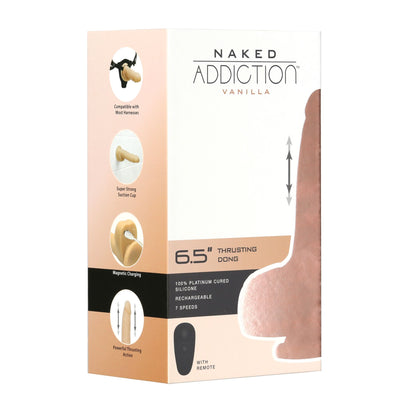 Main image for product index 8: Фаллоимитатор-пульсатор Naked Addiction Thrusting Dong With Remote, движения вперед-назад