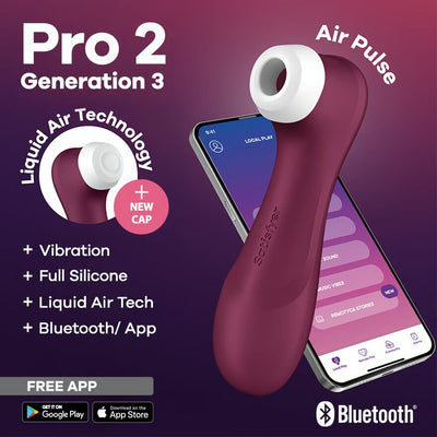 Вакуумний кліторальний стимулятор Satisfyer Pro 2 Generation 3 with Liquid Air Connect App - фото 2