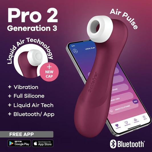 Вакуумний кліторальний стимулятор Satisfyer Pro 2 Generation 3 with Liquid Air Connect App_