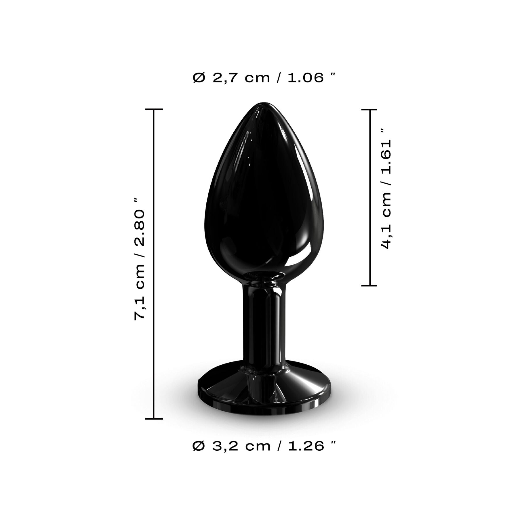 Thumb image for product index 5: Металева анальна пробка з кристалом Dorcel Diamond Plug