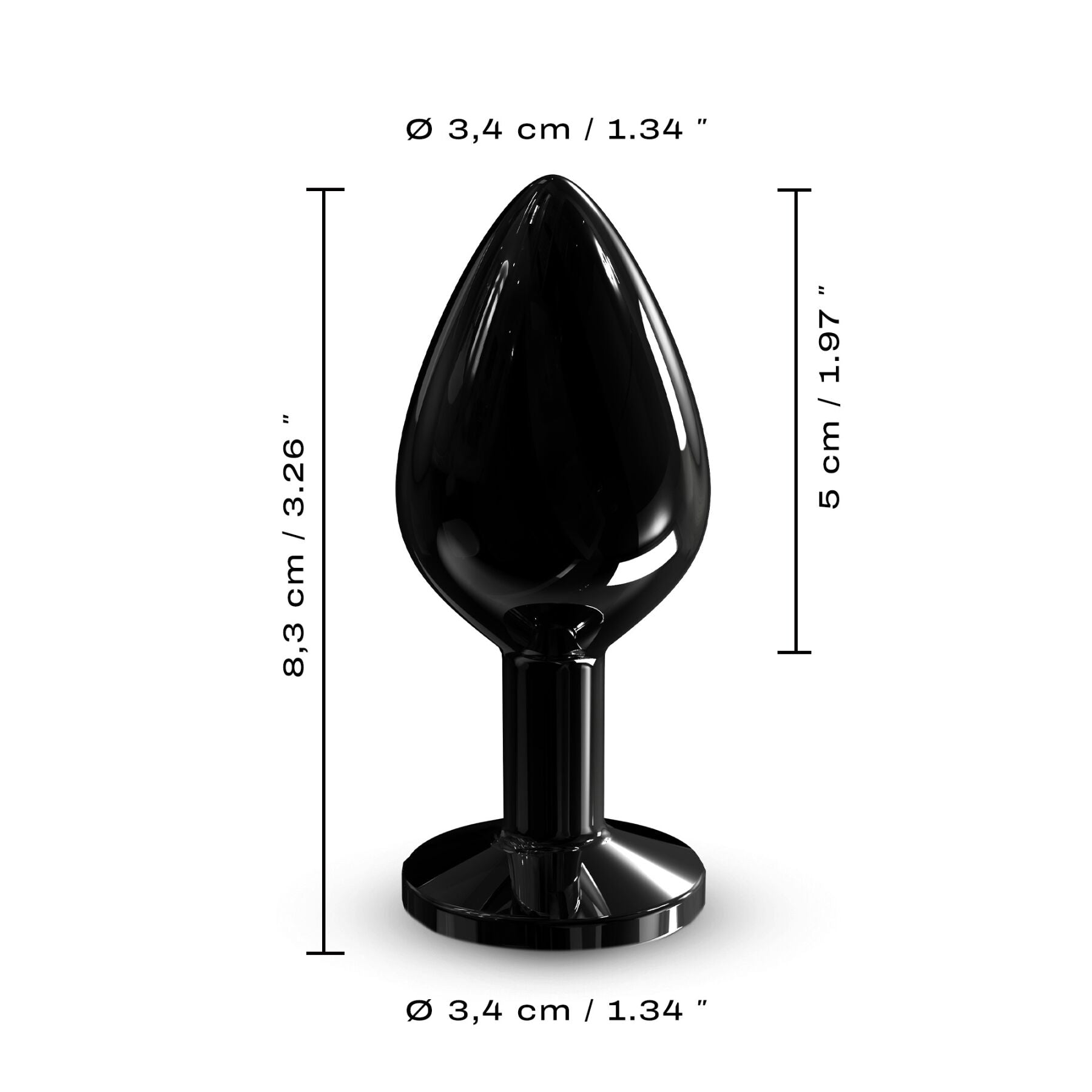 Thumb image for product index 13: Металева анальна пробка з кристалом Dorcel Diamond Plug