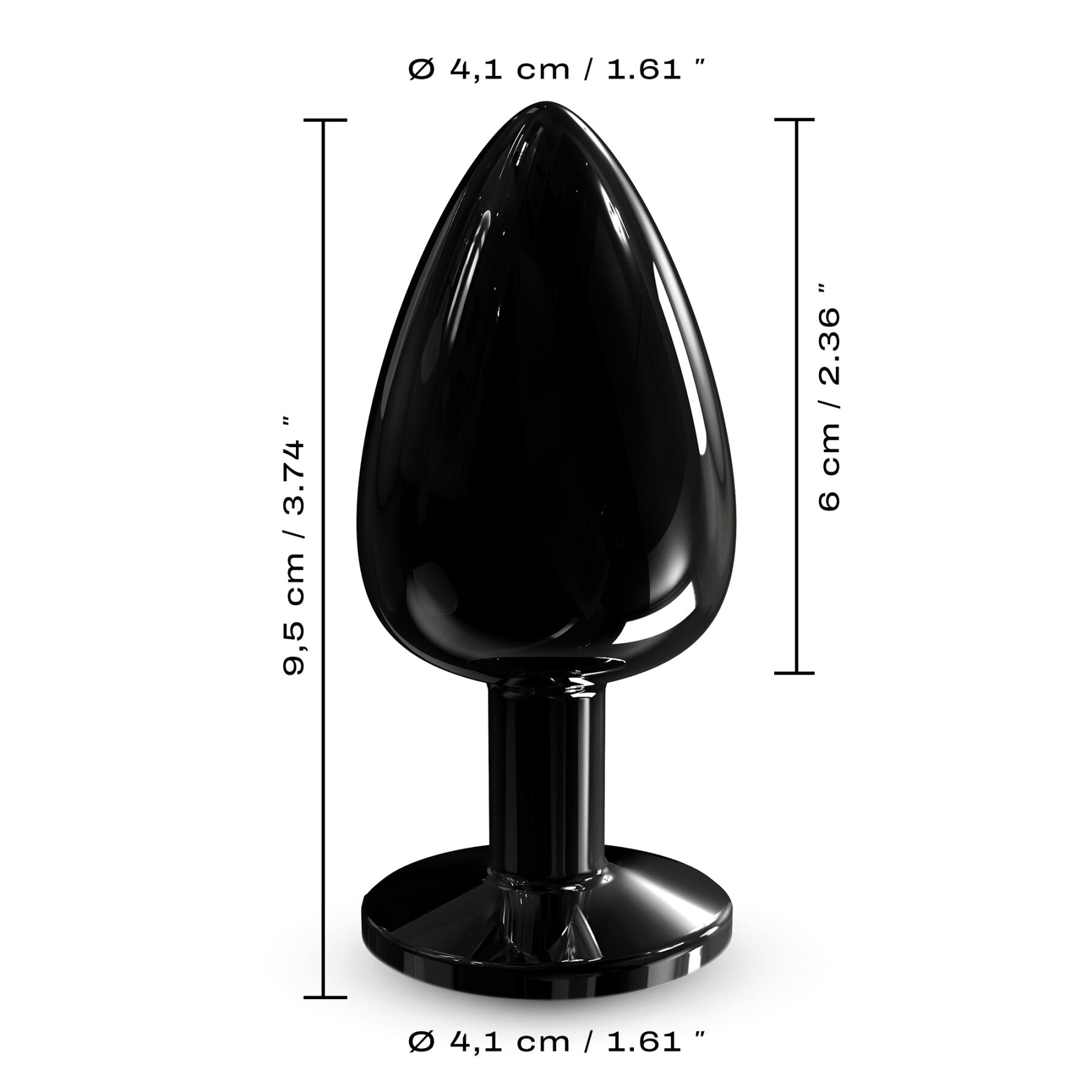 Thumb image for product index 21: Металева анальна пробка з кристалом Dorcel Diamond Plug