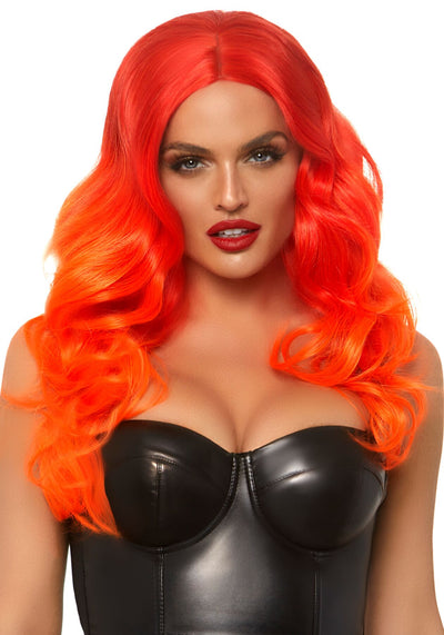 Main image for product index 1: Рыжий парик омбре Leg Avenue Ombre long wavy wig