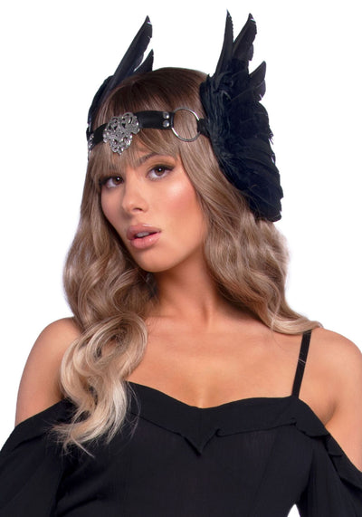 Main image for product index 1: Пов’язка на голову з крилами Leg Avenue Feather headband