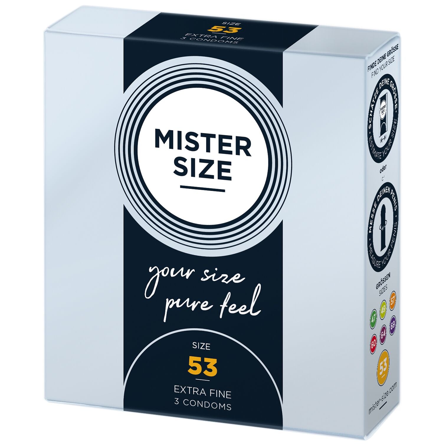 Thumb image for product index 2: Презервативы Mister Size - pure feel - 53