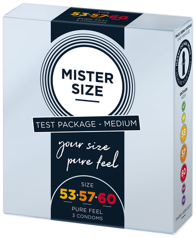 Main image for product index 2: Набір презервативів Mister Size - pure feel - 53–57–60