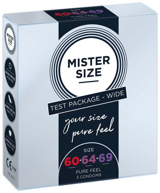 Набор презервативов Mister Size - pure feel - 60–64–69