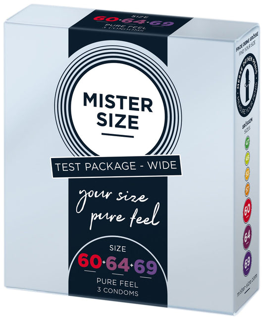 Набор презервативов Mister Size - pure feel - 60–64–69_