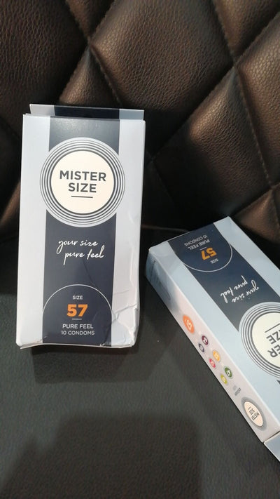 Main image for product index 2: Презервативи Mister Size - pure feel - 57 , товщина 0,05 мм (м'ята упаковка!!!)