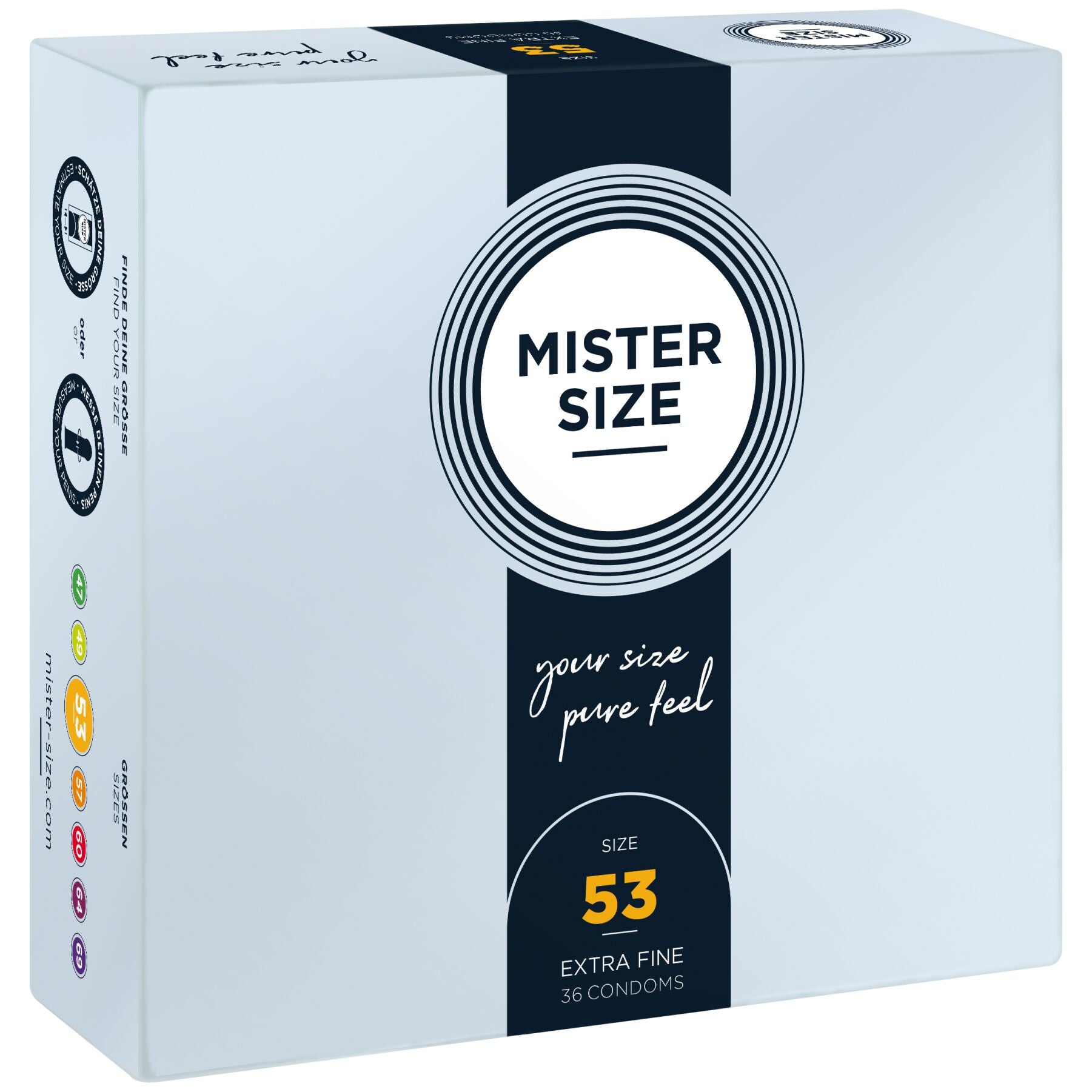 Thumb image for product index 7: Презервативы Mister Size - pure feel - 53