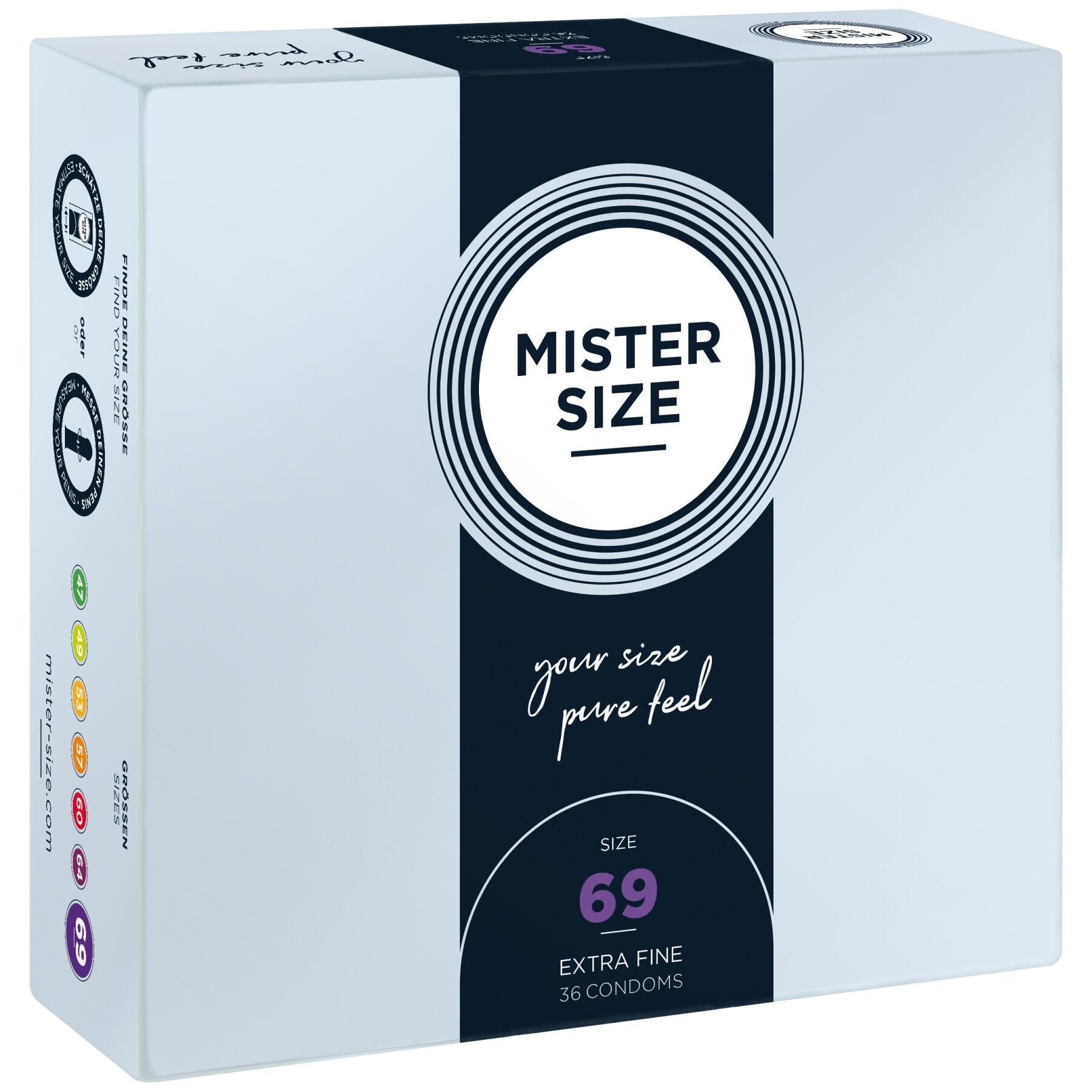 Thumb image for product index 4: Презервативы Mister Size - pure feel - 69