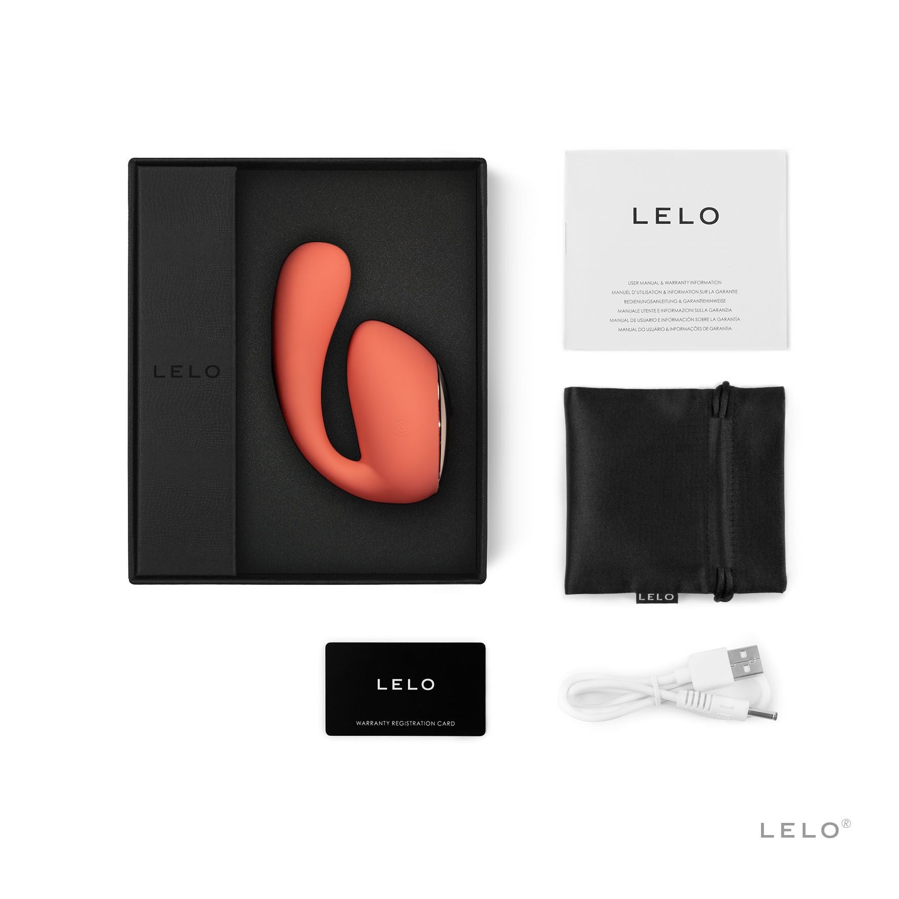 Thumb image for product index 6: Смарт-вибратор LELO Ida Wave Coral , технология WaveMotion