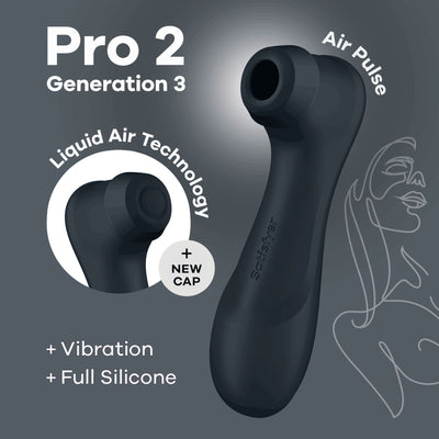 Main image for product index 7: Вакуумний кліторальний стимулятор Satisfyer Pro 2 Generation 3 with Liquid Air