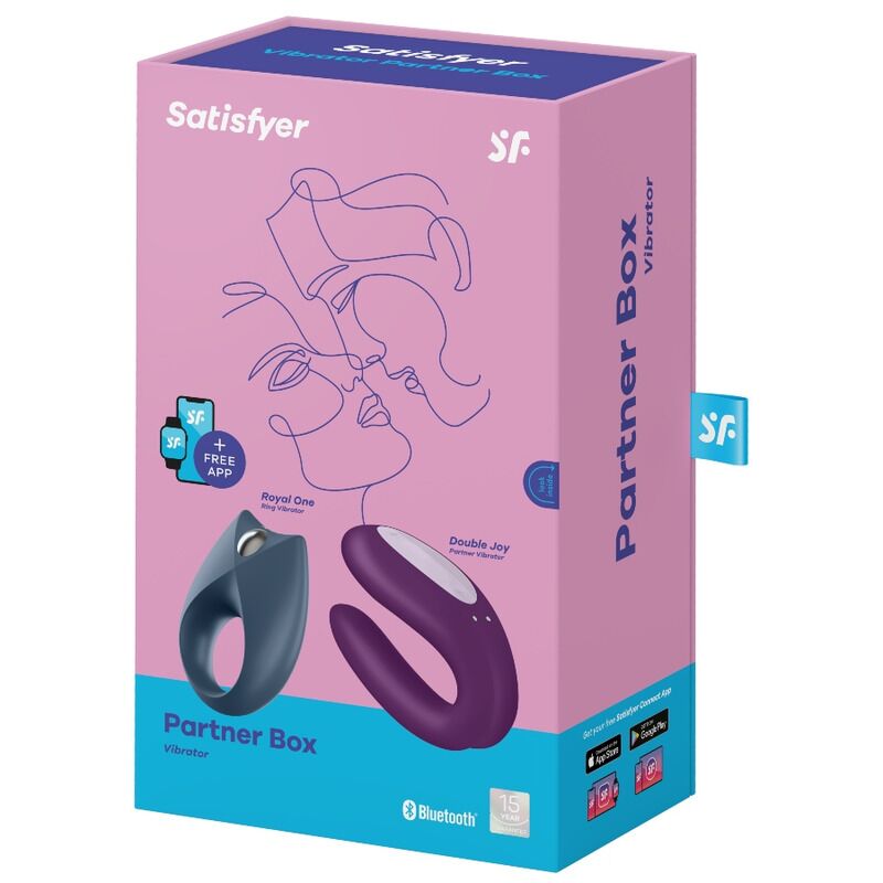 Thumb image for product index 6: Набор Satisfyer Partner Box 2 (смарт-вибратор для пар Double Joy + виброкольцо Royal One)