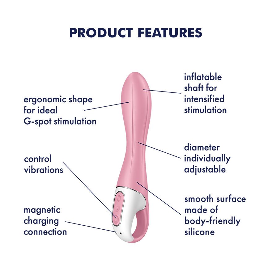 Thumb image for product index 4: Вібратор точки G надувний Satisfyer Air Pump Vibrator 2