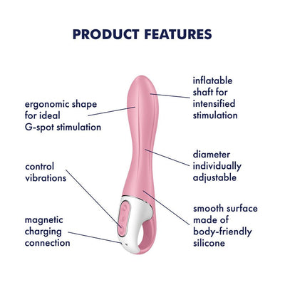 Main image for product index 4: Вібратор точки G надувний Satisfyer Air Pump Vibrator 2