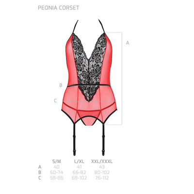 Main image for product index 12: Корсет з пажами для панчіх Passion PEONIA CORSET