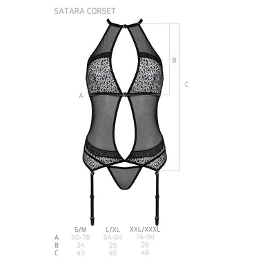 Main image for product index 15: Корсет с пажами Passion SATARA CORSET 