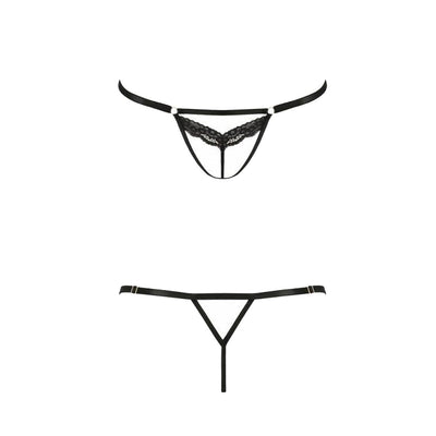 Main image for product index 13: Откровенные трусики-стрепы с кружевом Passion Exclusive SOLON THONG 