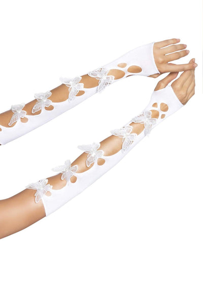 Main image for product index 1: Мітенки Leg Avenue Butterfly applique arm warmers