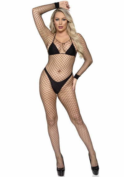 Main image for product index 8: Бодістокінг Leg Avenue Long Sleeved Bodystocking