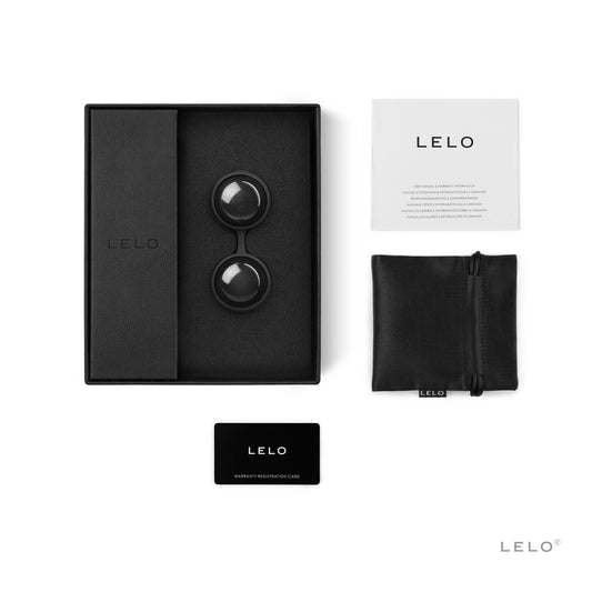 Вагинальные шарики LELO Luna Beads Noir , смещенный центр тяжести, диаметр 2,9 см, 2х37 г_